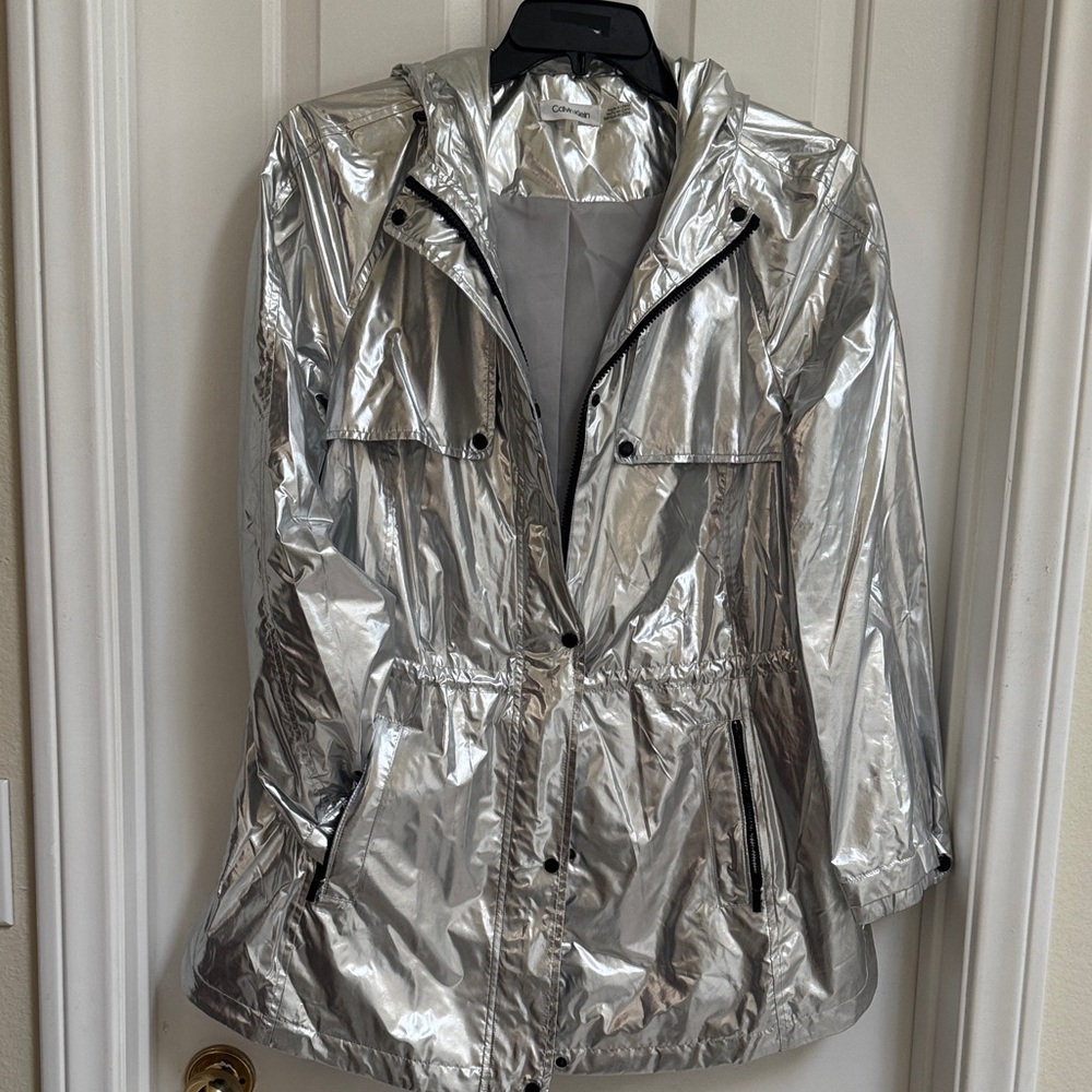 Silver Women's Hooded Jacket